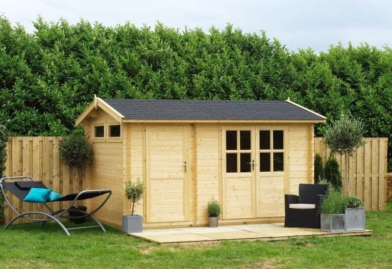 Outdoor Gartenhaus / Blockbohlenhaus William 250 2-Raum 28mm - Image 2