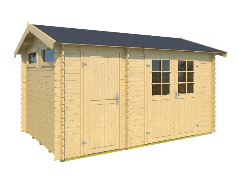 Outdoor Gartenhaus / Blockbohlenhaus William 250 2-Raum 28mm - Image 5