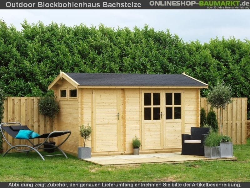 Outdoor Gartenhaus / Blockbohlenhaus William 250 2-Raum 28mm - Image 8