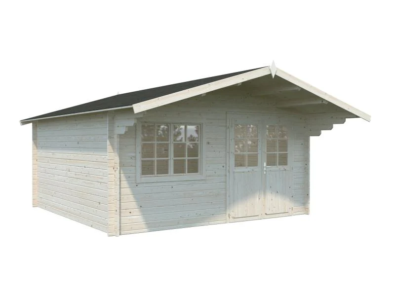 Palmako Blockbohlenhaus Britta 17,5 40 mm transparente Tauchgrundierung - Image 2