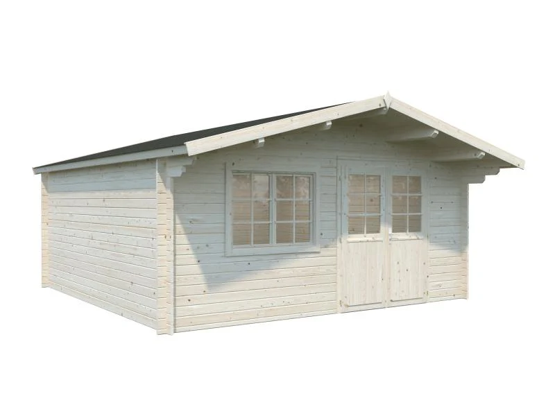 Palmako Blockbohlenhaus Britta 19,7 40 mm natur - Image 2