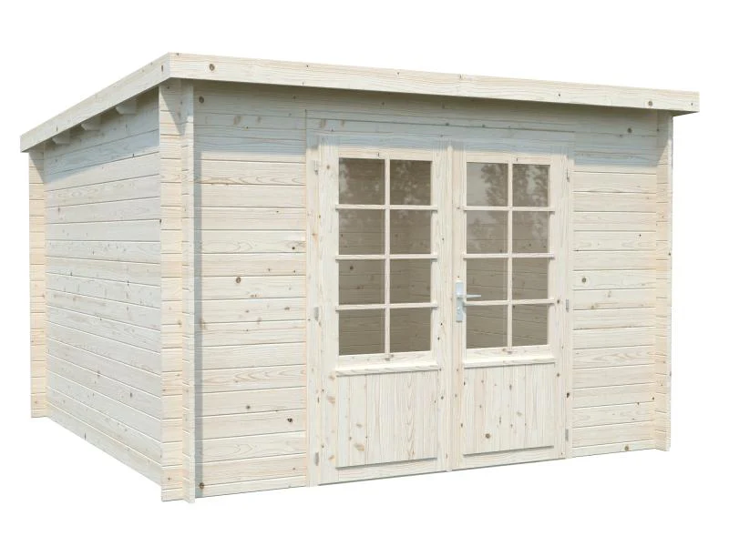 Palmako Blockbohlenhaus Ella 8,7 28 mm transparente Tauchgrundierung - Image 2