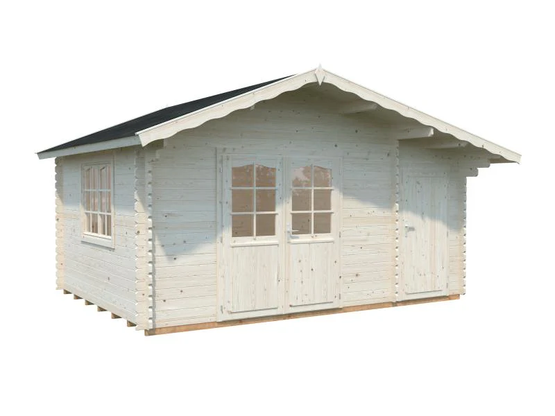 Palmako Blockbohlenhaus Emma 14,2 34 mm natur - Image 2