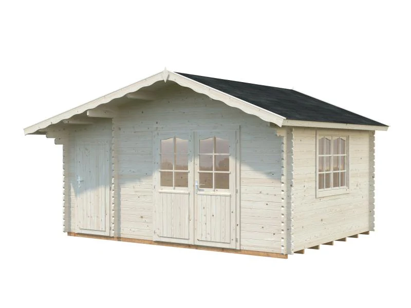 Palmako Blockbohlenhaus Emma 14,2 34 mm natur - Image 3