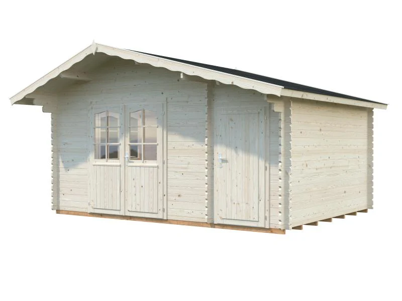 Palmako Blockbohlenhaus Emma 14,2 34 mm natur - Image 4