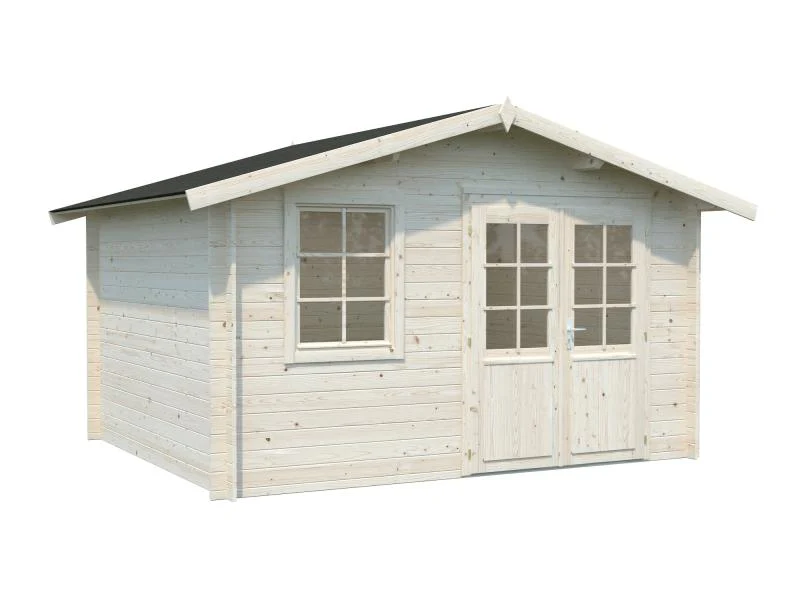 Palmako Blockbohlenhaus Klara 10,4 28 mm transparent Tauchgrundierung - Image 2