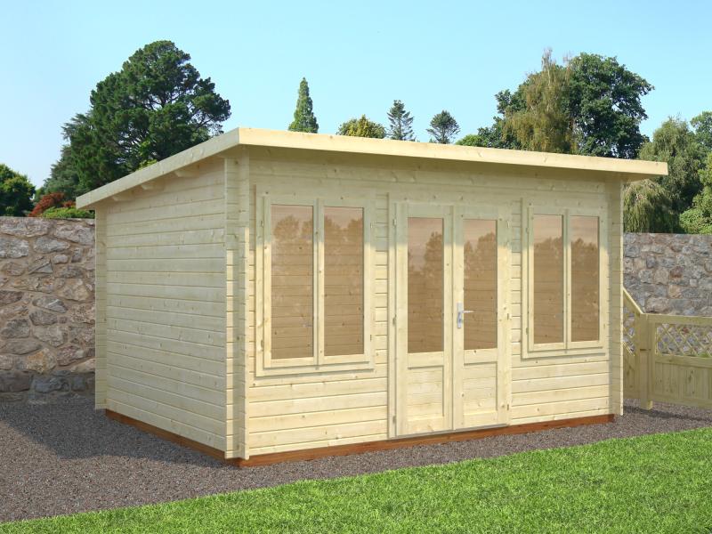 Palmako Blockbohlenhaus Lisa 11,5 34 mm natur - Image 4