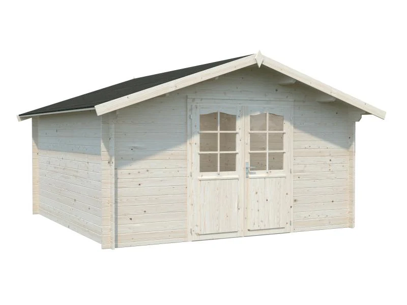 Palmako Blockbohlenhaus Lotta 13,9 34 mm transparente Tauchgrundierung - Image 2