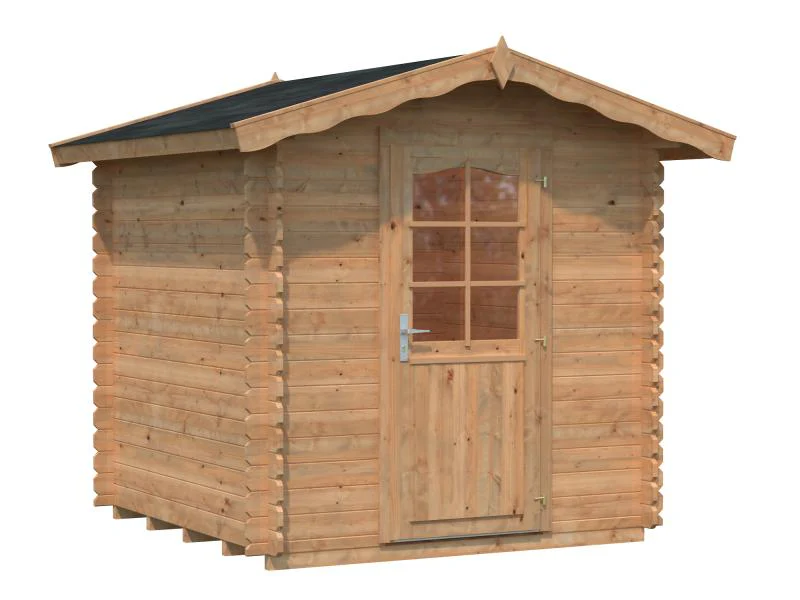 Palmako Blockbohlenhaus Vivian 3,8 28 mm braun tauchgrundiert - Image 2