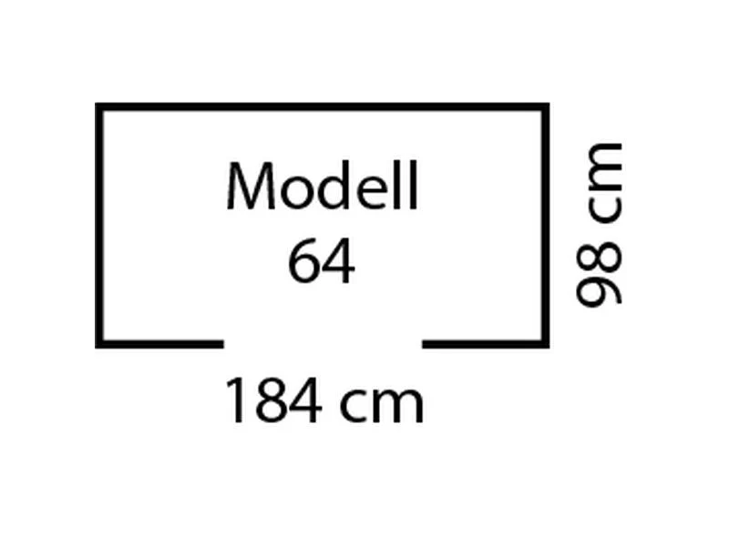 Pergart Gerätehaus Düsseldorf 2 64- schiefer/creme - Image 3
