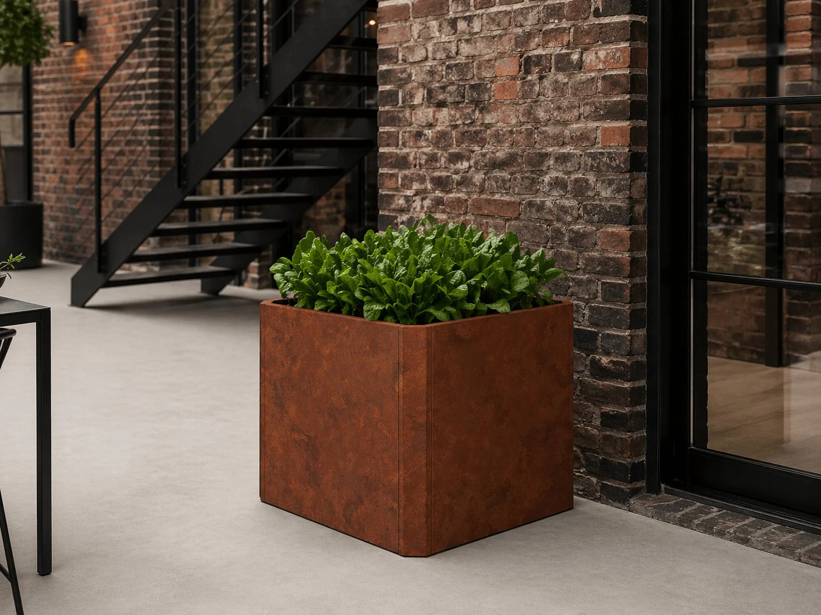 Linholm Premium Hochbeet Cortenstahl 80x80x75cm - Image 2