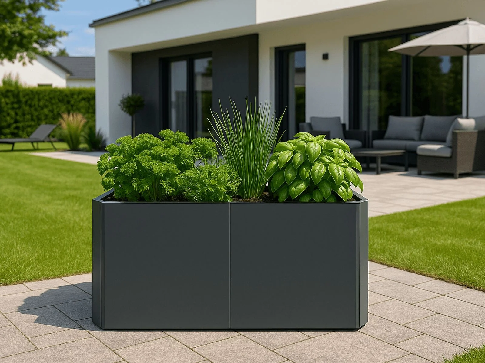 Linholm Premium Hochbeet Stahl anthrazit 120x80x75cm - Image 6
