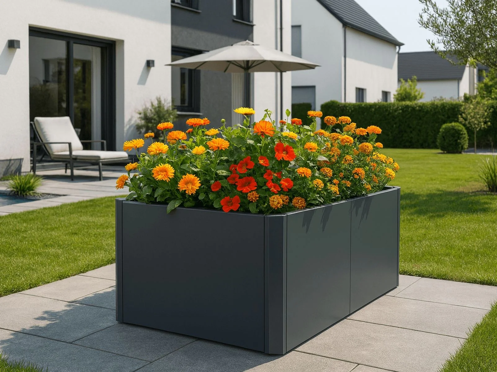 Linholm Premium Hochbeet Stahl anthrazit 160x80x75cm - Image 7
