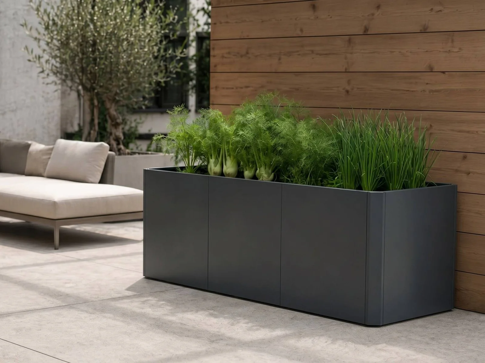 Linholm Premium Hochbeet Stahl anthrazit 200x80x75cm - Image 3