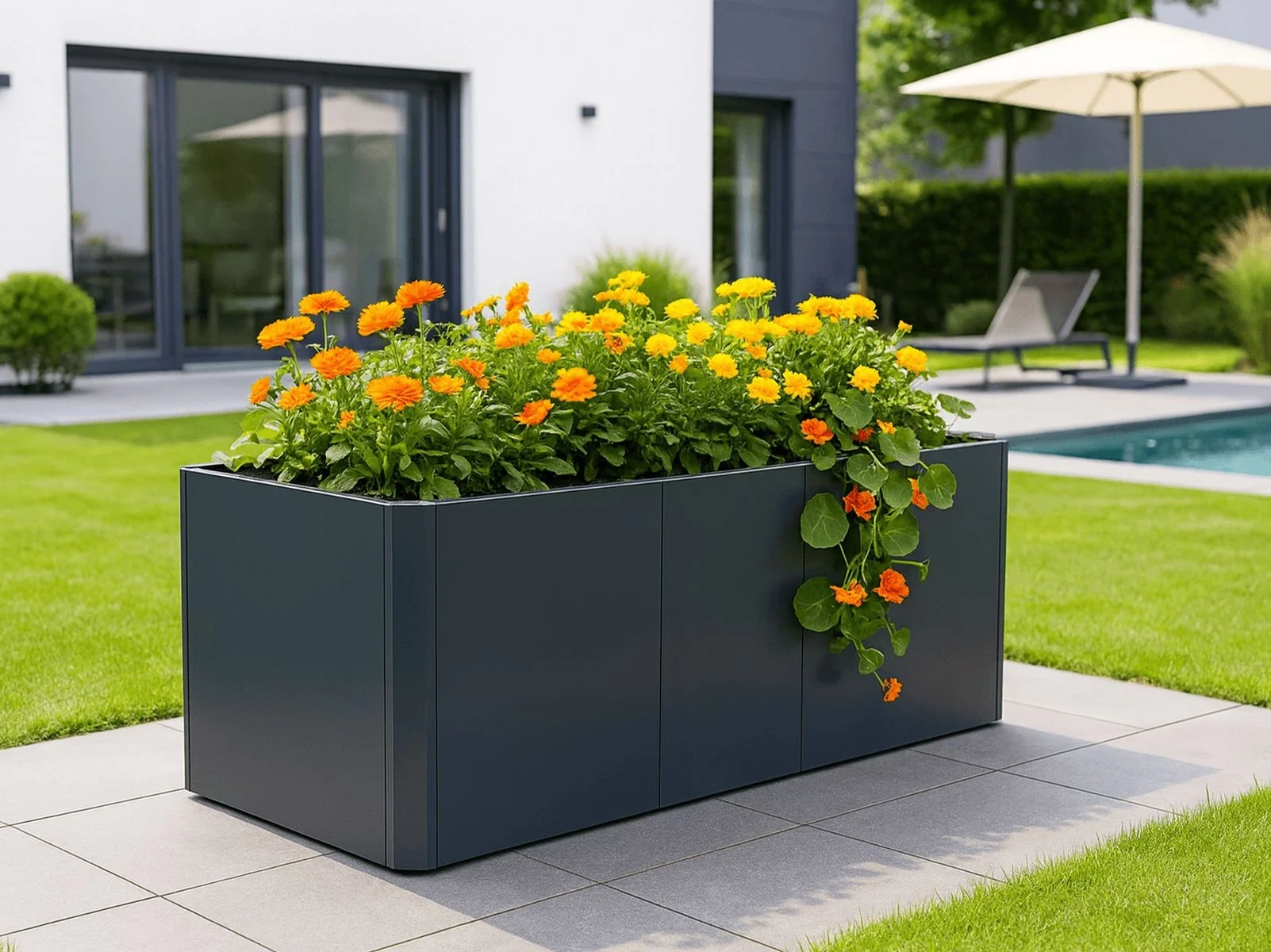 Linholm Premium Hochbeet Stahl anthrazit 200x80x75cm - Image 4