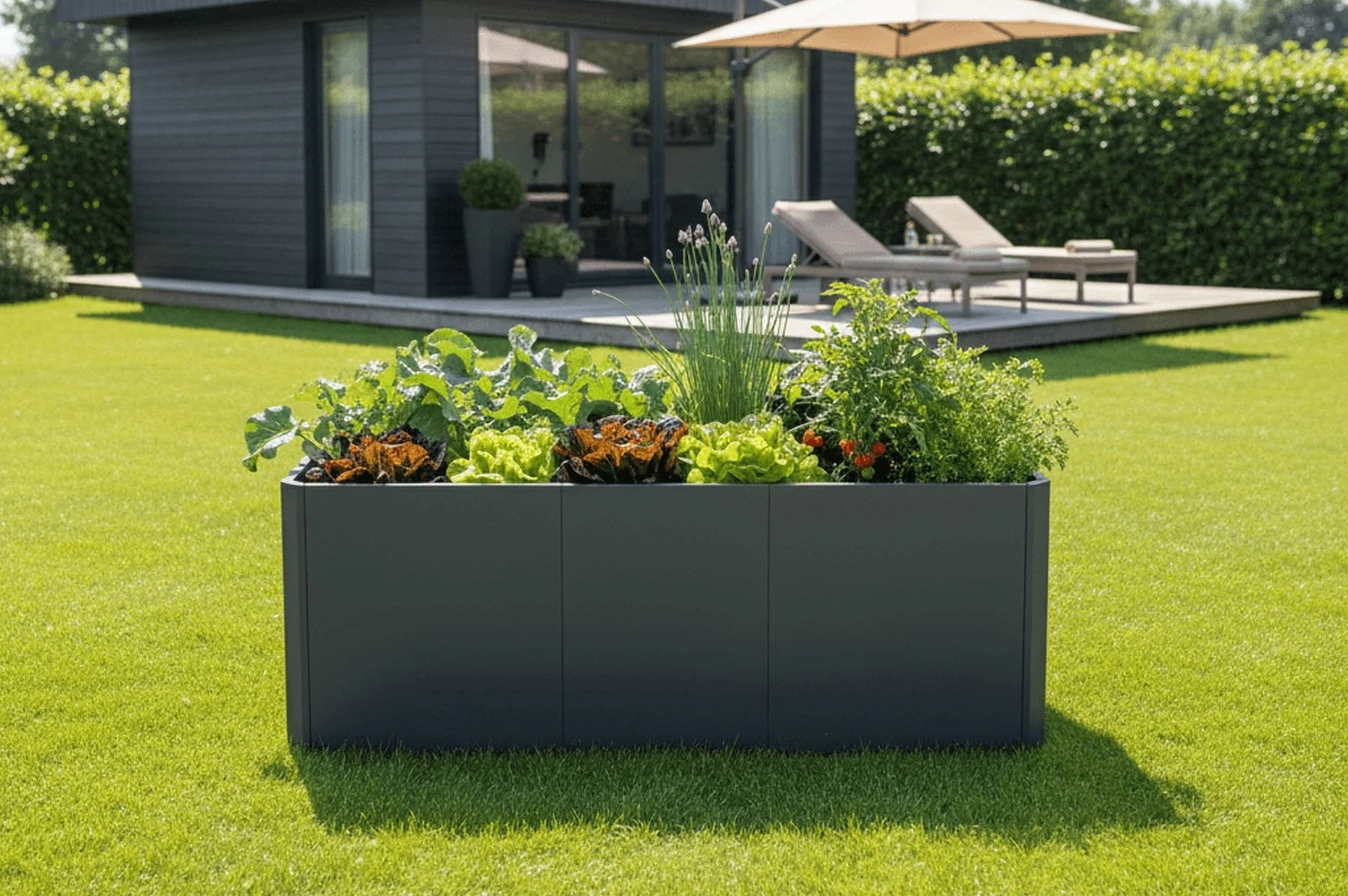 Linholm Premium Hochbeet Stahl anthrazit 200x80x75cm - Image 5
