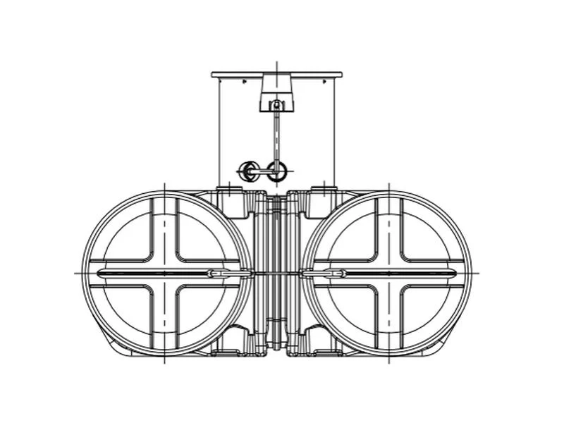 Roth Flachtank - Zisterne Twinbloc Garten-Set 3500 Liter mit Tauchpumpe - Image 3