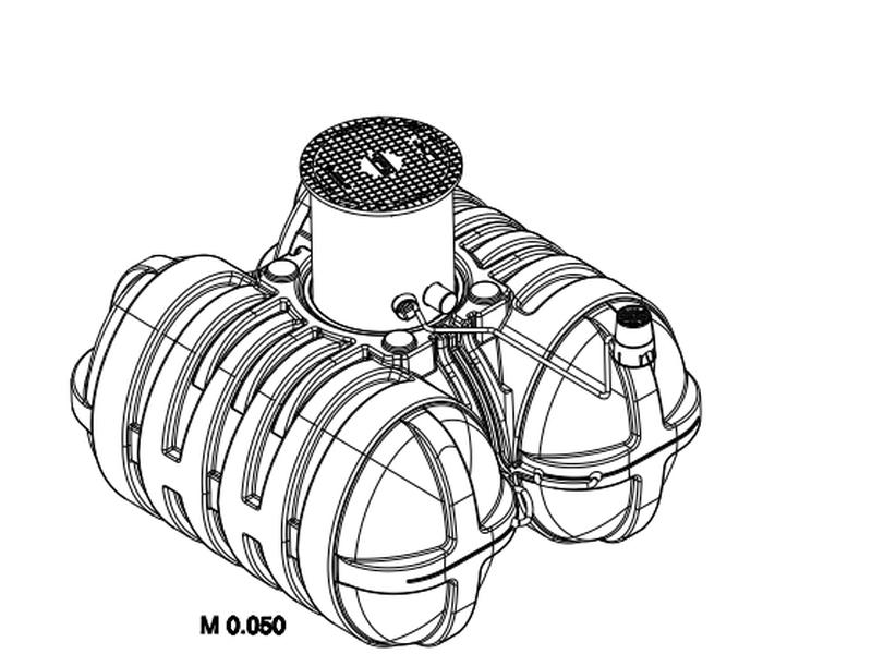 Roth Flachtank - Zisterne Twinbloc Garten-Set 5000 Liter mit Tauchpumpe - Image 4
