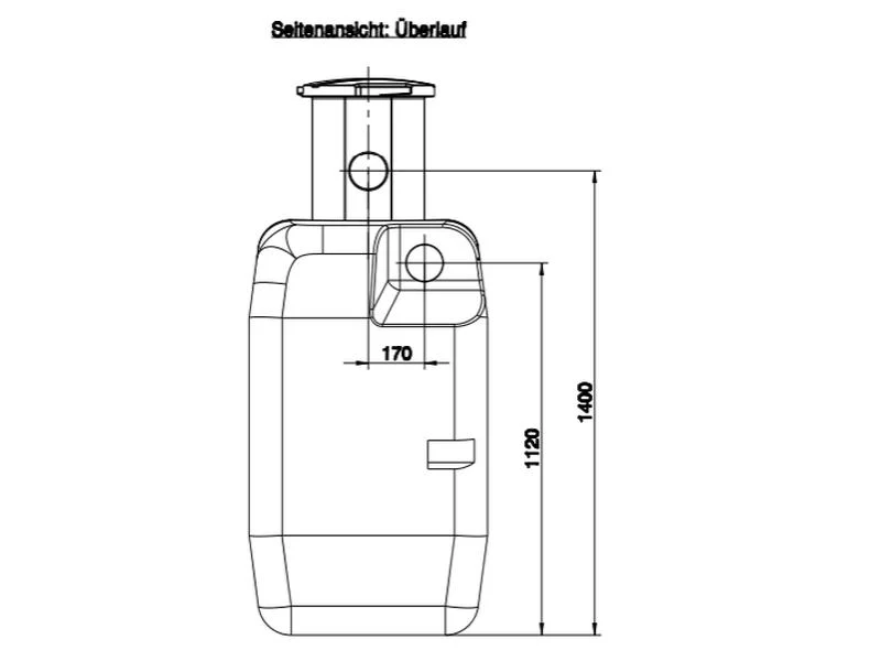 Roth Regenwasser Sammelbehälter 1000 Liter inkl. Filterkorb - Image 4