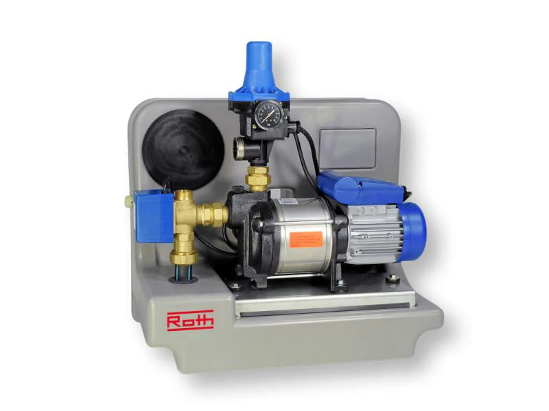 Roth Regenwasseranlage für Hausanschluss ECO, 7000 Liter (2 x 3500 L), mit Flachtank & Pumpen-Modul - Image 4