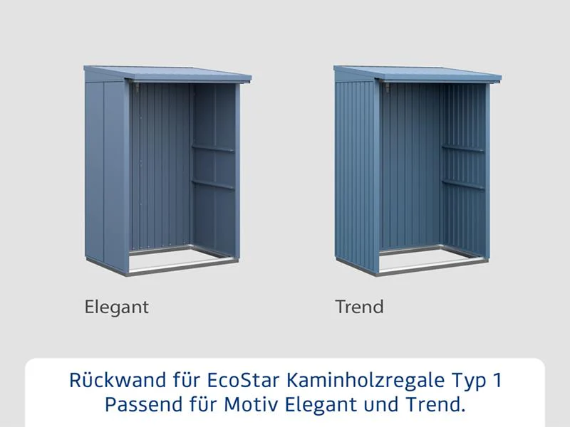 Rückwand EcoStar-Kaminholzregale Typ 1 blau - Image 3