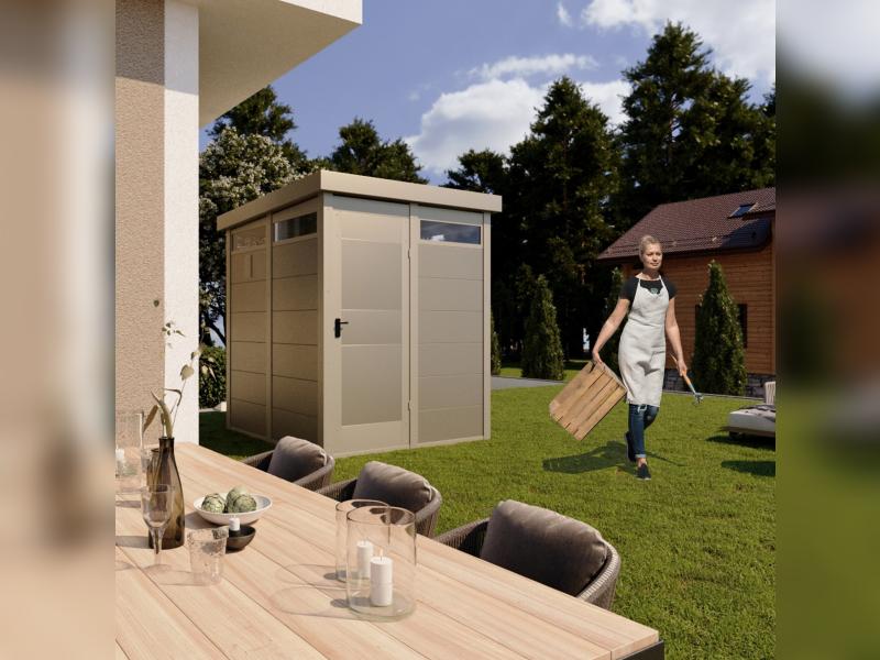 Shape Metallgerätehaus Typ 31, mit Oberlicht rundherum 1 x 2 m - Image 3