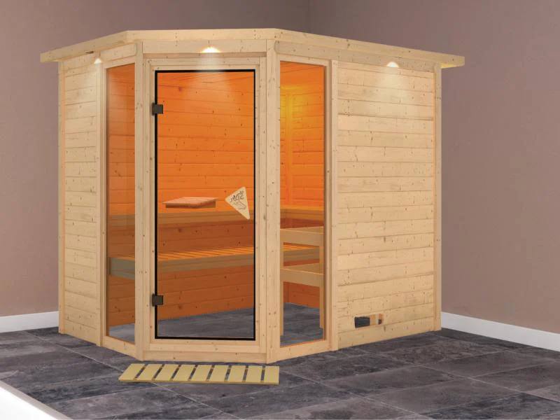 Sinai 3 - Karibu Sauna ohne Ofen - mit Dachkranz - - Image 2