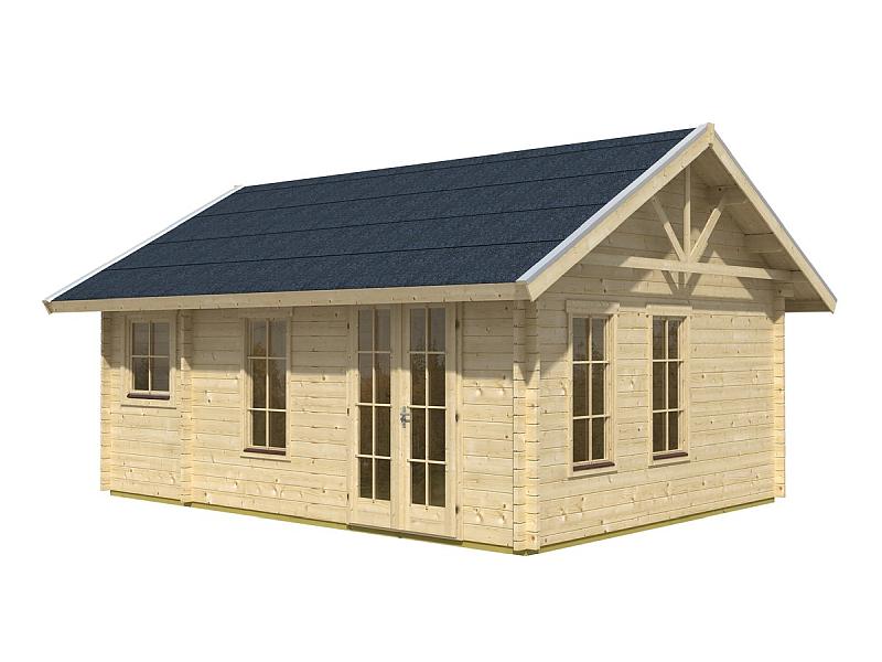 Skan Holz Blockbohlenhaus Bern 2 45plus, 560 x 420 cm - Image 2