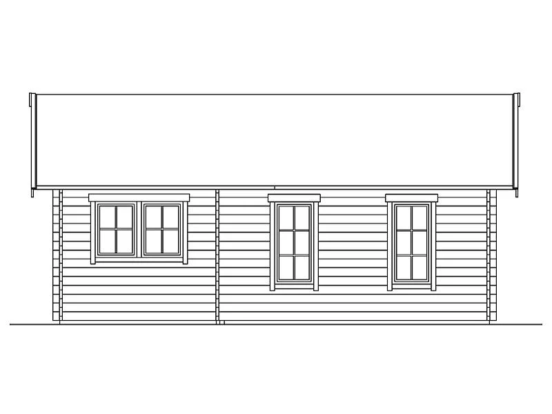 Skan Holz Blockbohlenhaus Bern 4 45plus, 660 x 420 cm - Image 10