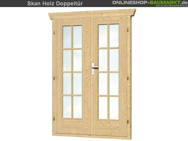 Skan Holz Blockbohlenhaus Breda in schiefergrau, 380 x 300 cm - Image 5