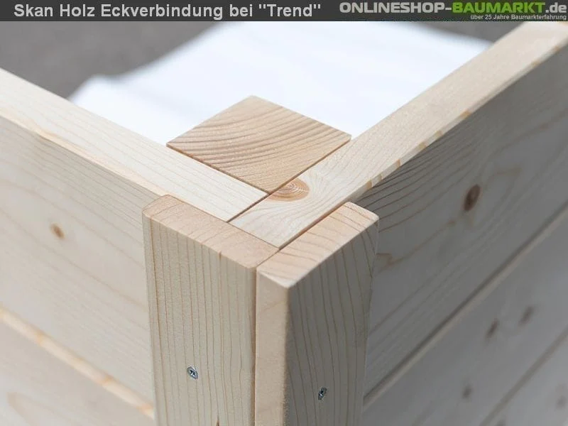 Skan Holz Blockbohlenhaus Breda in schiefergrau, 380 x 300 cm - Image 7