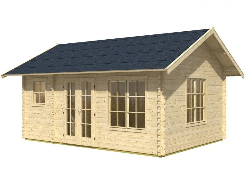 Skan Holz Blockbohlenhaus Esbjerg Größe 1, 380 x 520 cm - Image 2