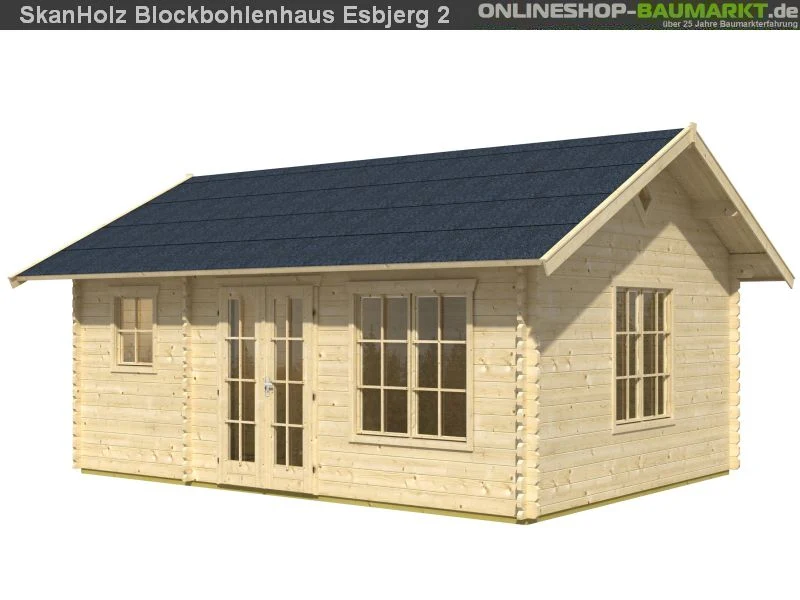 Skan Holz Blockbohlenhaus Esbjerg Größe 2, 420 x 560 cm - Image 9