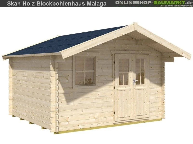 Skan Holz Blockbohlenhaus Malaga Größe 2, 340 x 340 cm - Image 3