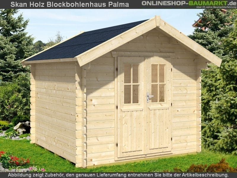 Skan Holz Blockbohlenhaus Palma Größe 3 250 x 300 cm - Image 3