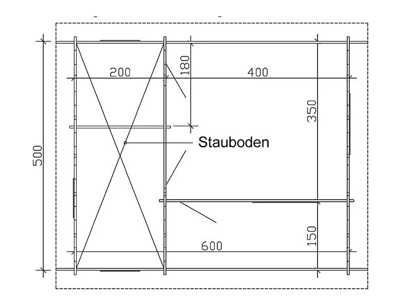 Skan Holz Blockbohlenhaus St. Moritz, Dach dämmbar für Dachschindeln, 45plus, 600 x 500 cm - Image 4