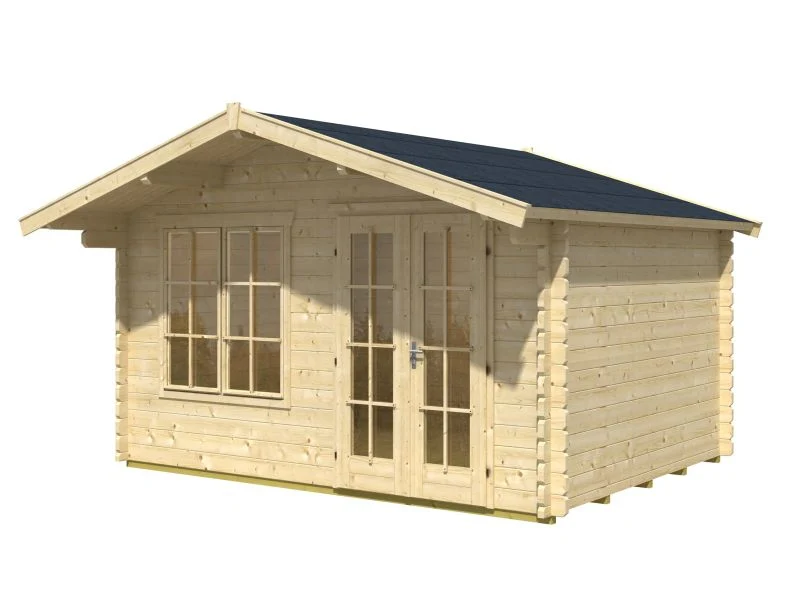 Skan Holz Blockbohlenhaus Stavanger Größe 1, 380 x 300 cm - Image 2