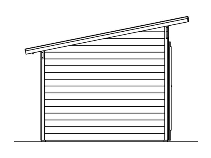 Skan Holz Blockbohlenhaus Texel in schiefergrau - Image 7