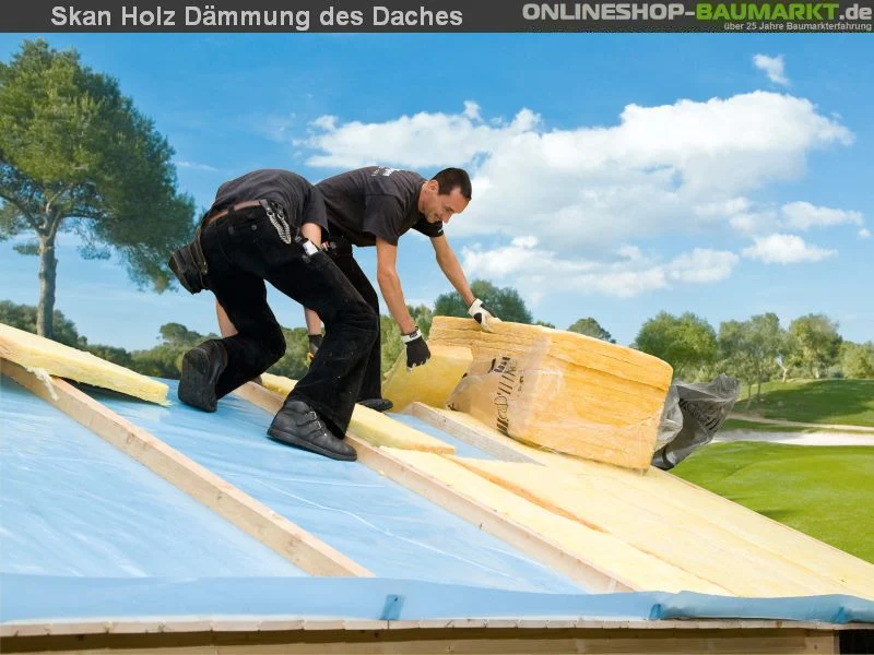 Skan Holz Blockbohlenhaus Toronto 1 70plus, 420 x 420 cm - Image 4