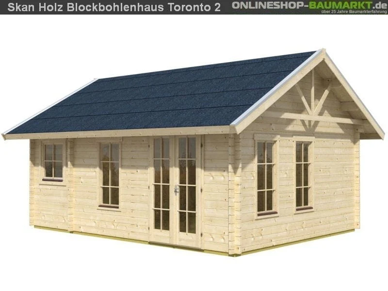 Skan Holz Blockbohlenhaus Toronto 2 70plus, 560 x 420 cm - Image 3