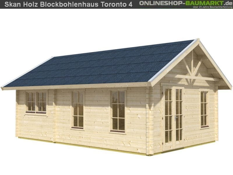 Skan Holz Blockbohlenhaus Toronto 4 70plus, 660 x 420 cm - Image 3