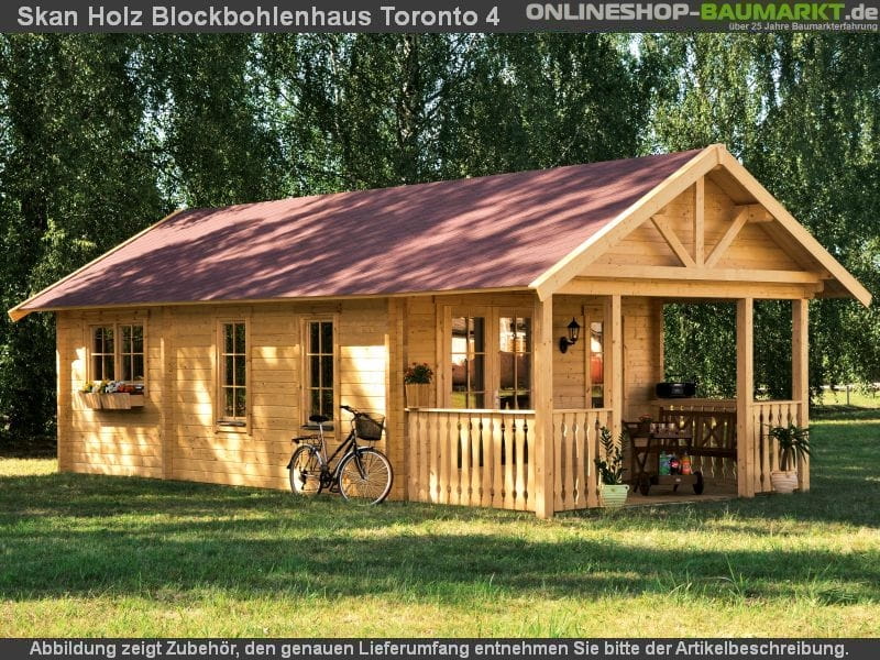 Skan Holz Blockbohlenhaus Toronto 4 70plus, 660 x 420 cm - Image 6
