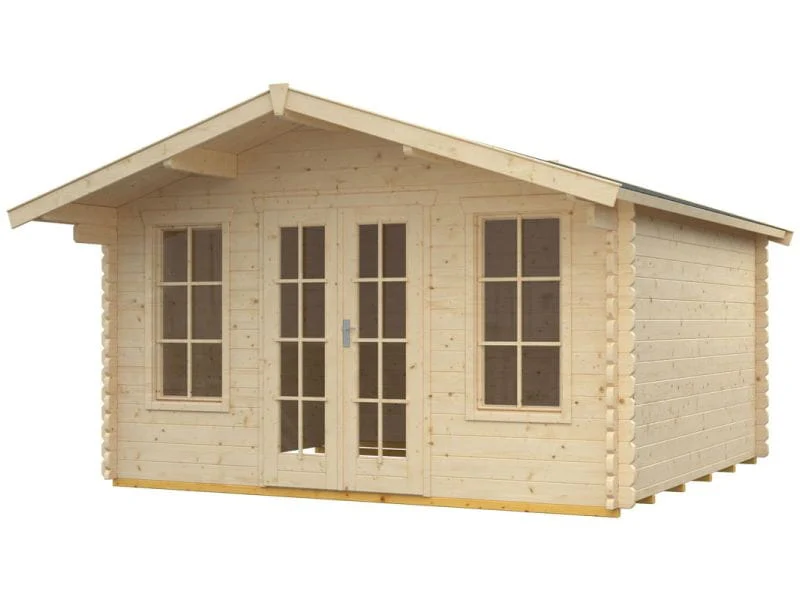 Skan Holz Blockbohlenhaus Trondheim Größe 1, 380 x 300 cm - Image 2