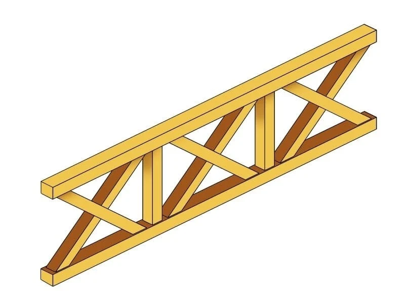Skan Holz Brüstung für Pavillons 270 cm Andreaskreuz in weiß - Image 3