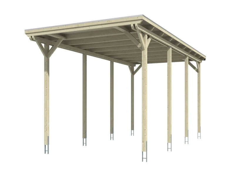 Skan Holz Carport Emsland Caravan 404 x 846 x 372 cm - Image 2