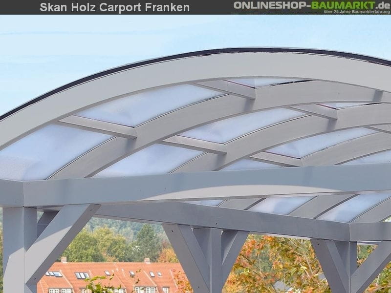 Skan Holz Carport Franken 635 x 541 cm Leimholz - Image 6