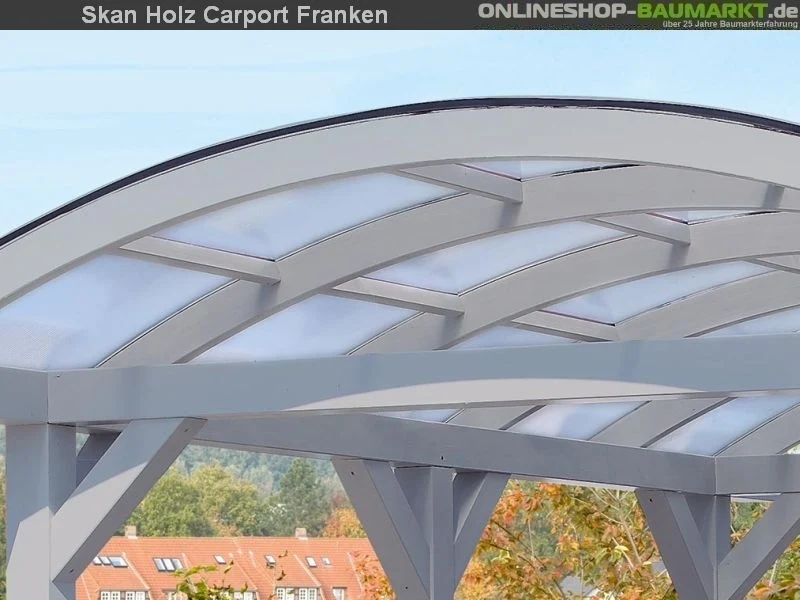Skan Holz Carport Franken 635 x 969 cm Leimholz - Image 6