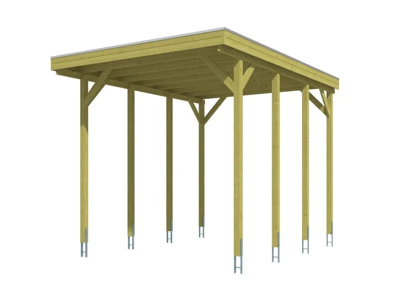 Skan Holz Carport Friesland Caravan 397 x 555 x 371 cm - Image 2