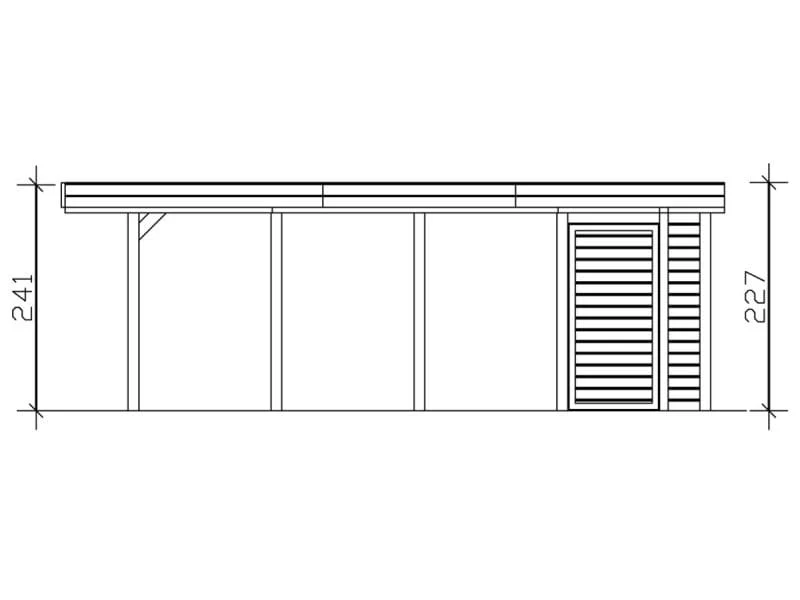 Skan Holz Carport Friesland Set 2 314 x 708 cm - Image 4
