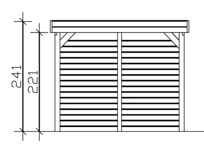 Skan Holz Carport Friesland Set 2 314 x 708 cm - Image 5